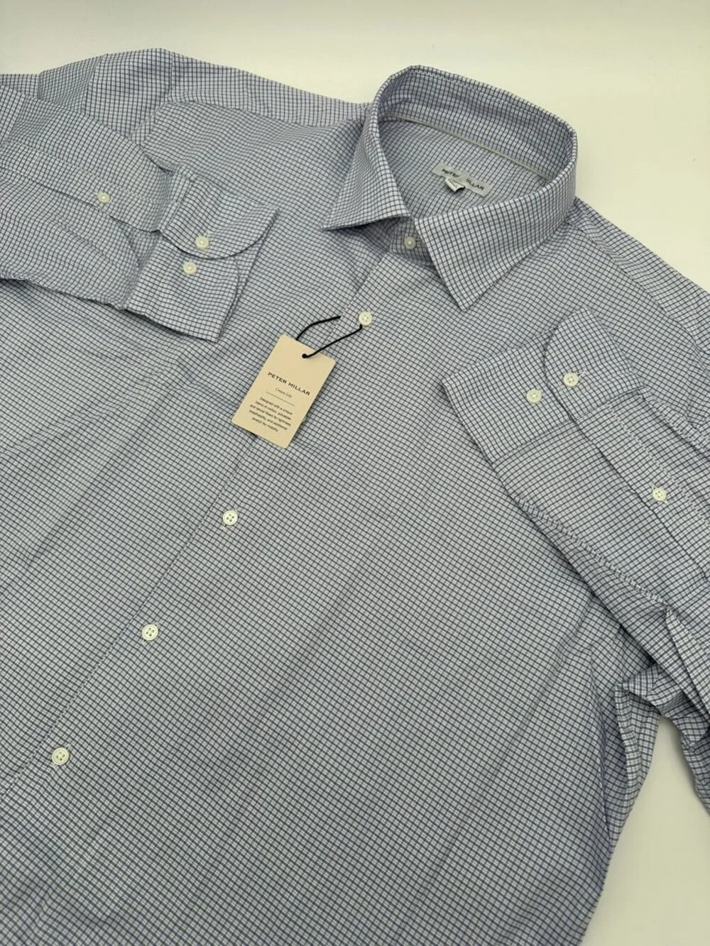 Peter Millar Men's Jackson Crown Lite Stretch Sport Shirt, Size XL,‎ Deep Violet